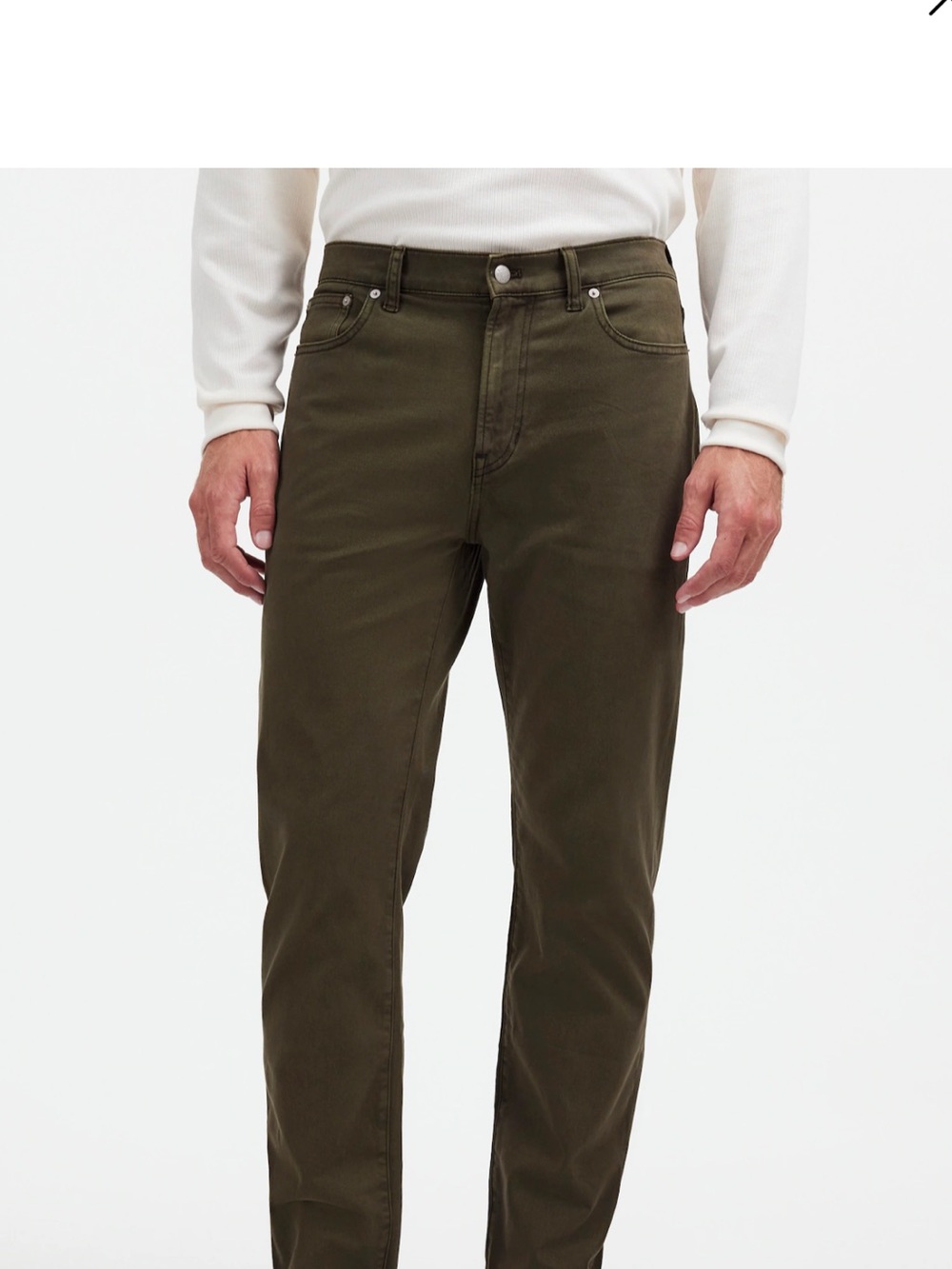 Madewell NWT The all day 1991 straight leg Men's driftwood Brown Jeans 31x30